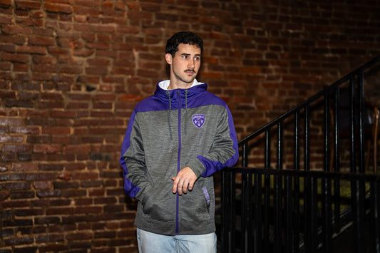 LouCity Chester Poly Full Zip Hooded Sweatshirt