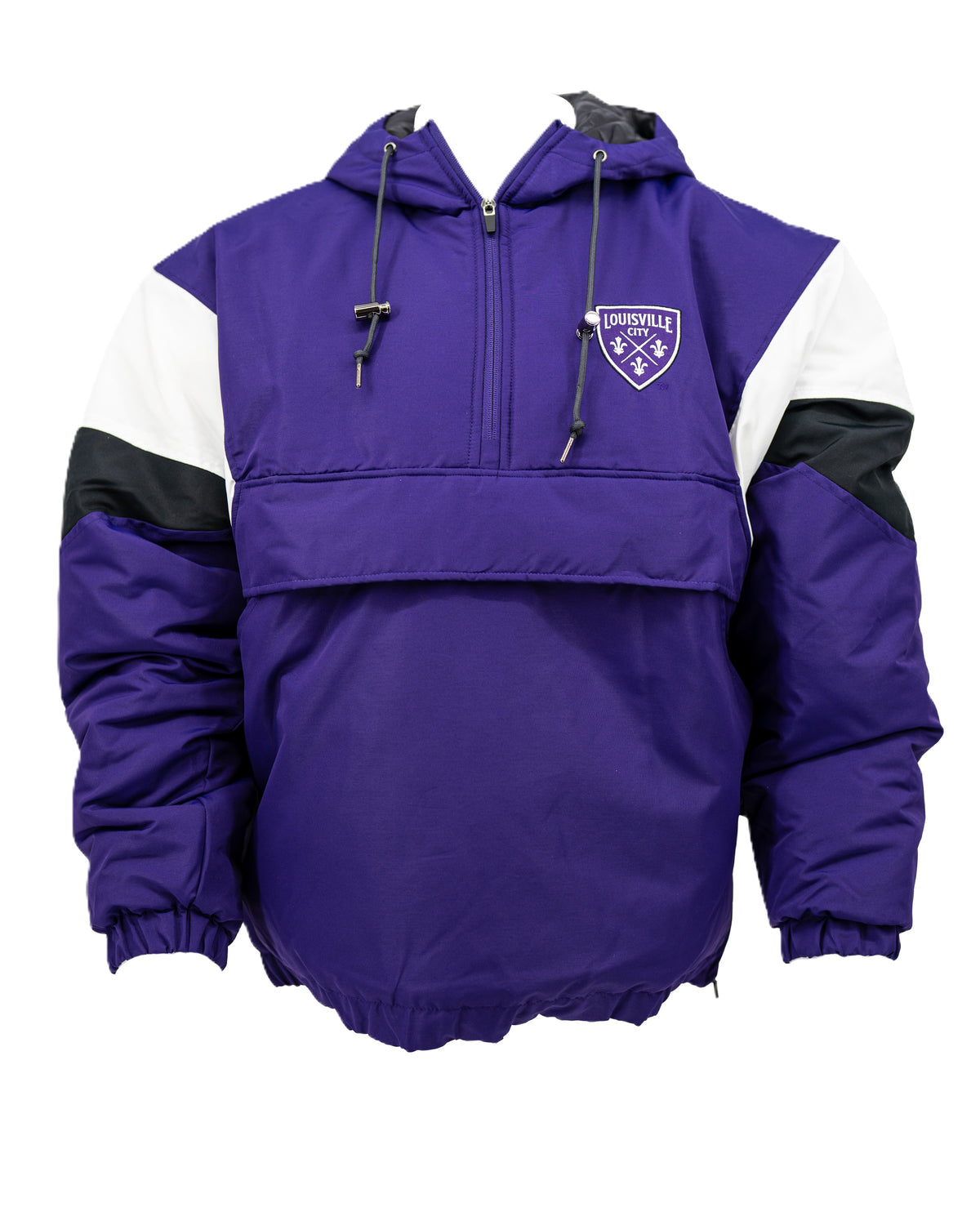 LouCity Chicago 1/2 Zip Puffer Hooded Jacket