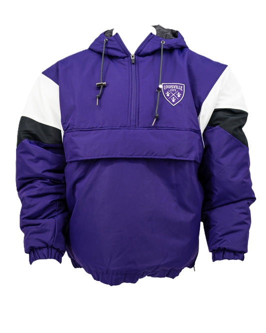 LouCity Chicago 1/2 Zip Puffer Hooded Jacket