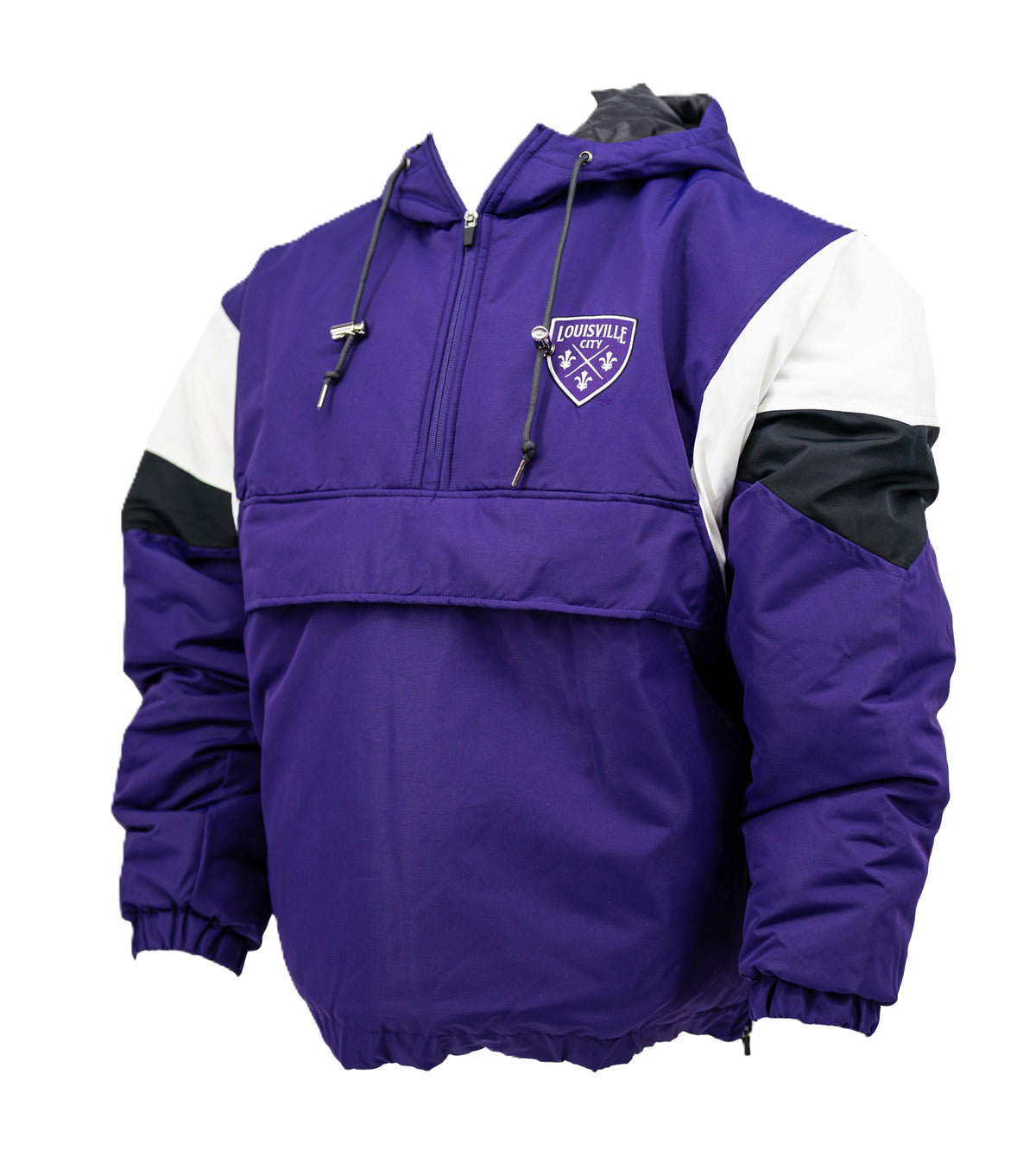 LouCity Chicago 1/2 Zip Puffer Hooded Jacket