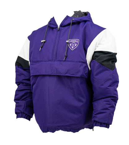 LouCity Chicago 1/2 Zip Puffer Hooded Jacket