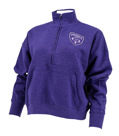 LouCity Women's Claire 1/2 Zip Sweatshirt