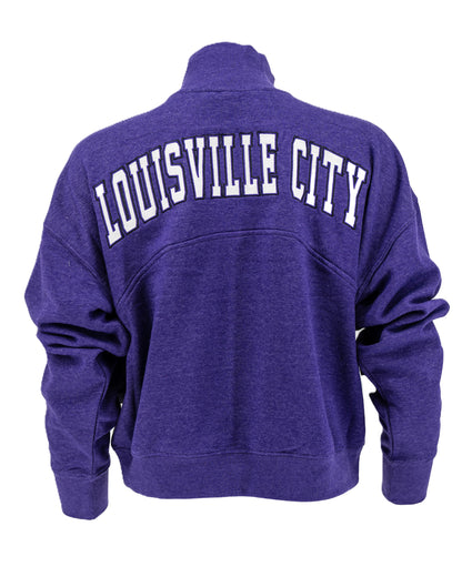 LouCity Women's Claire 1/2 Zip Sweatshirt