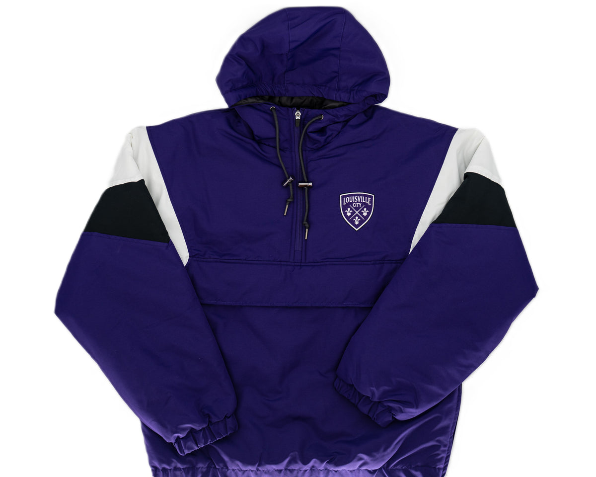 LouCity Chicago 1/2 Zip Puffer Hooded Jacket