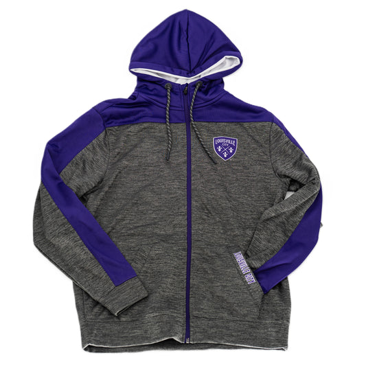 LouCity Chester Poly Full Zip Hooded Sweatshirt