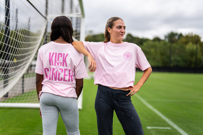 Racing Pink Night Kick Cancer T-shirt