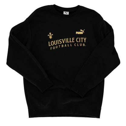 LouCity Puma Black Maximal Metallic Crewneck Sweatshirt