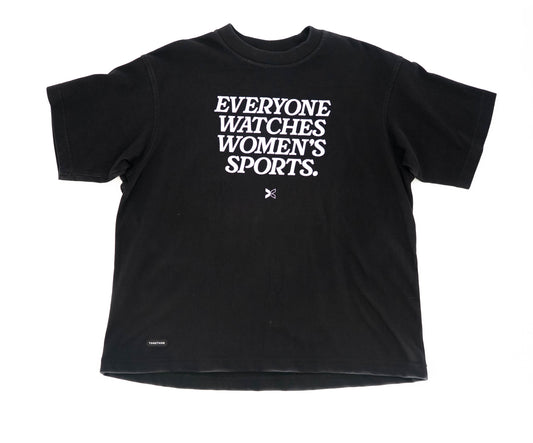 Racing x Togethxr Everyone Watches Women's Sports T-shirt - Black