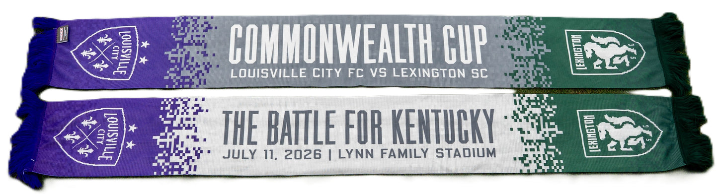 LouCity vs. Lex 2026 Commonwealth Cup Battle Scarf