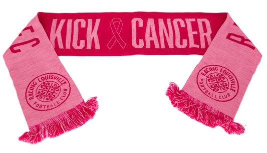 Racing Pink Night Kick Cancer HD Knit Scarf