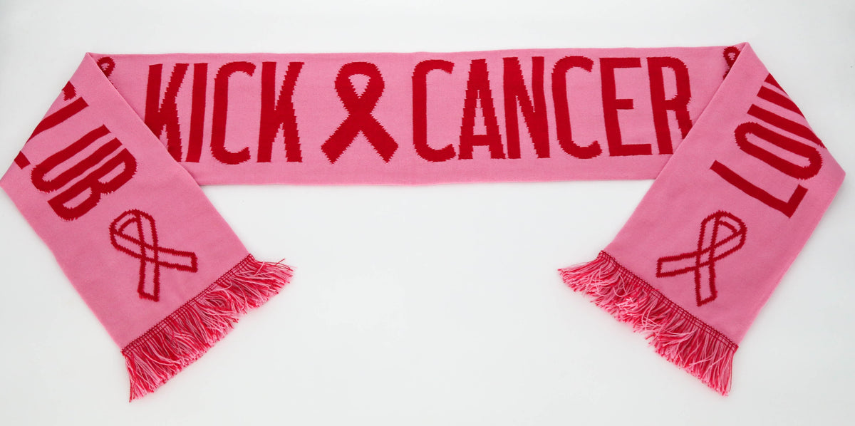 LouCity Pink Night Kick Cancer Ultra Soft Knit Scarf