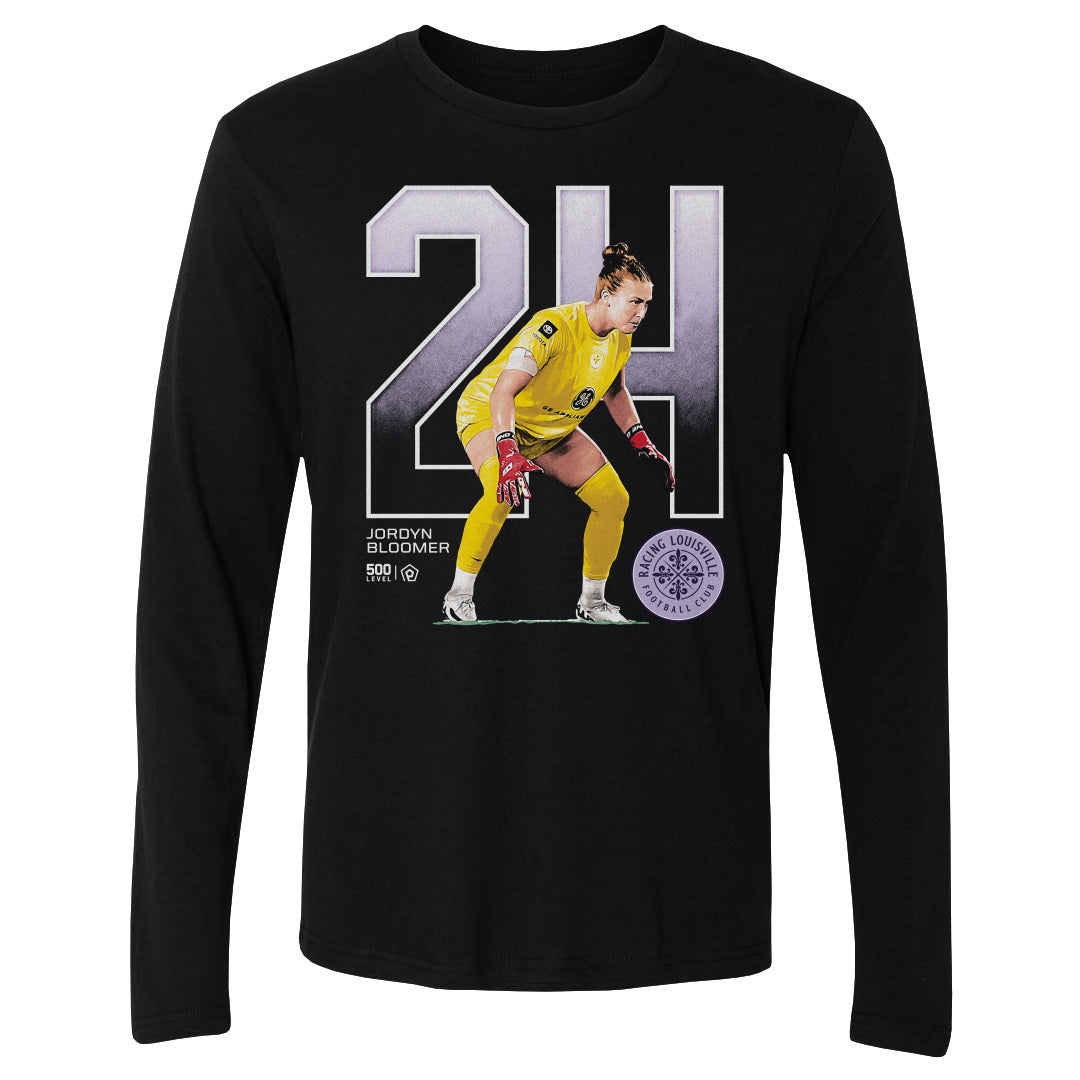 Racing Jordyn Bloomer Outline Long Sleeve T-shirt Print on Demand ALLOW 4-7 BUSINESS DAYS FOR DELIVERY