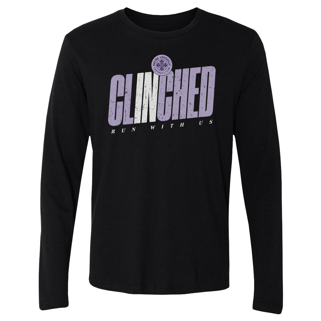 Racing Louisville FC 2025 Clinched Long Sleeve T-shirt ALLOW BUSINESS DAYS 4-7 FOR DELIVERY