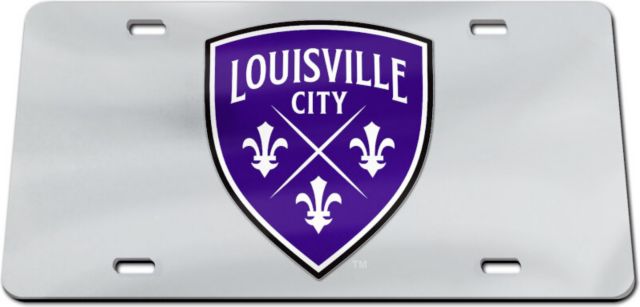 Louisville City Acrylic License Plate