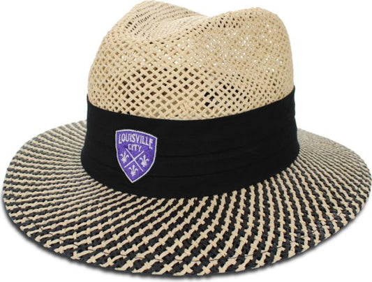 Louisville City Wellington Gambler Straw Hat