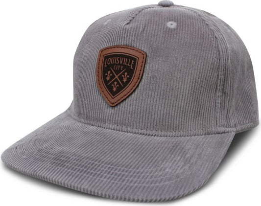 LouCity Leather Shield Moby Corduroy Hat