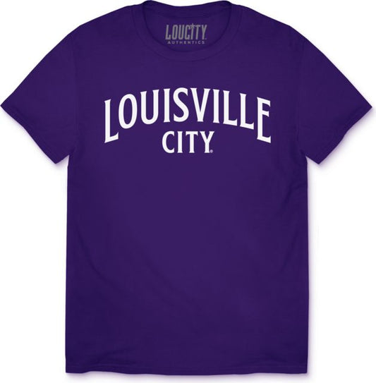 Louisville City Youth Curved Wordmark T-shirt
