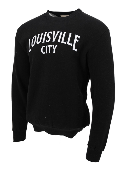 Louisville City Twill Letter Applique Crewneck Sweatshirt