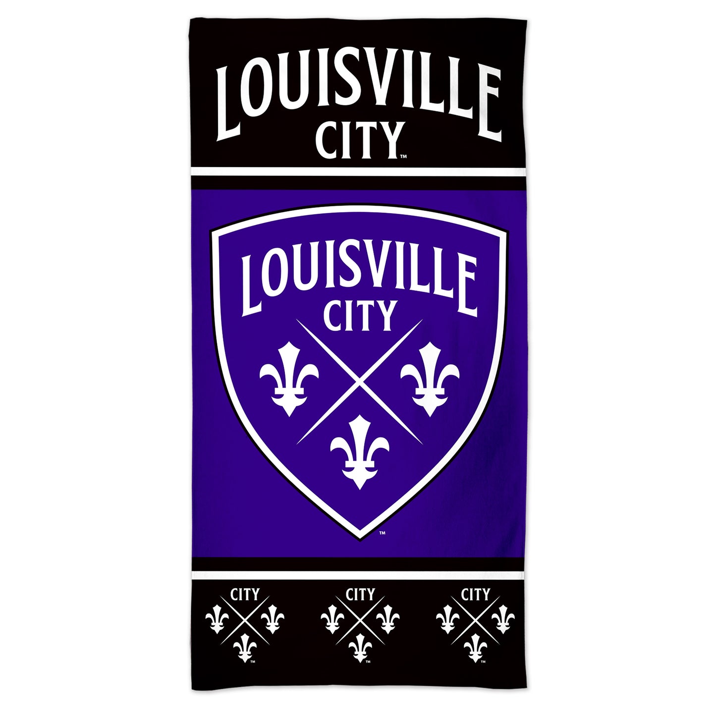 LouCity Sublimated Beach Towel 30x60