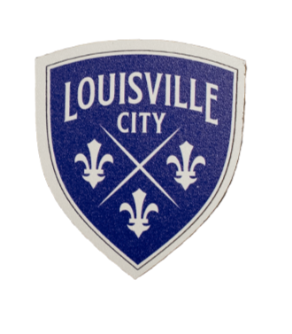 LouCity Primary Logo Recycled Wood Magnet