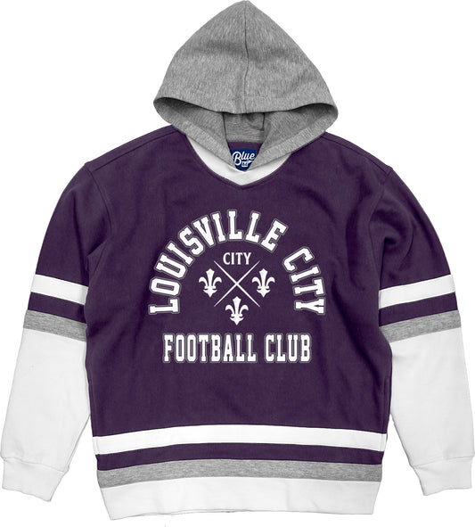 LouCity Celly Applique Hooded Pullover Sweatshirt