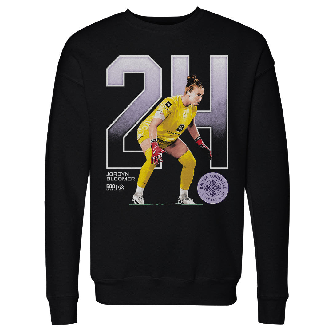 Racing Jordyn Bloomer Outline Crewneck Sweatshirt Print on Demand ALLOW 4-7 BUSINESS DAYS FOR DELIVERY