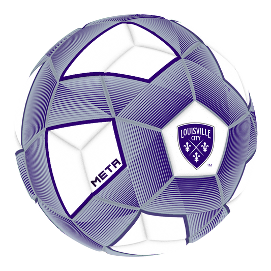 LouCity Soccer Ball Meta Size 5 WHITE