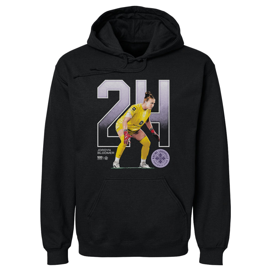 Racing Jordyn Bloomer Outline Hooded Sweatshirt Print on Demand ALLOW 4-7 BUSINESS DAYS FOR DELIVERY