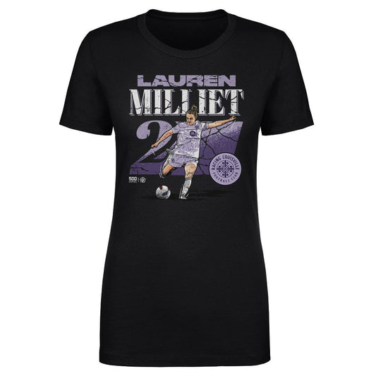 Racing Lauren Milliet Cracked Number T-shirt (See Description)