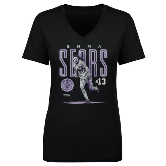 Racing Women's Emma Sears Bitmap V-neck T-shirt (See Description)