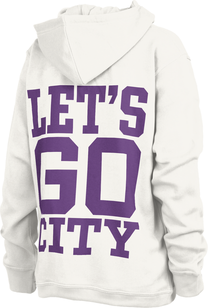 LouCity Women's Costal Fleece Hooded Sweatshirt Let's Go City