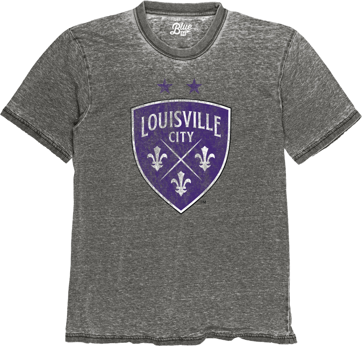 LouCity Distressed Primary Logo Burnout Wash T-shirt