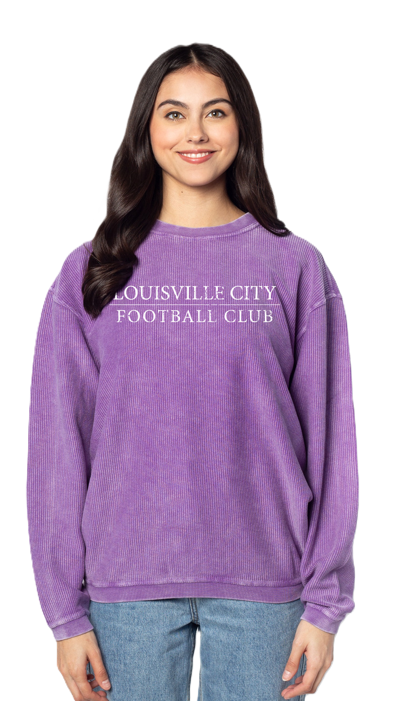 LouCity Women's Corded Crewneck Sweatshirt