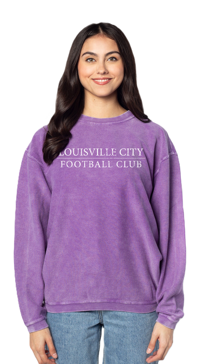 LouCity Women's Corded Crewneck Sweatshirt