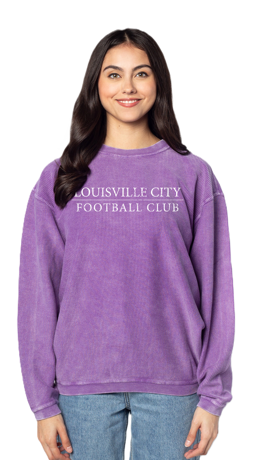 LouCity Women's Corded Crewneck Sweatshirt