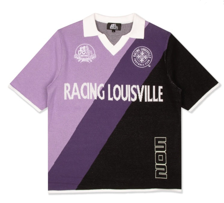 Racing Dead Dirt by Domo Wells Jacquard Rugby Sweater