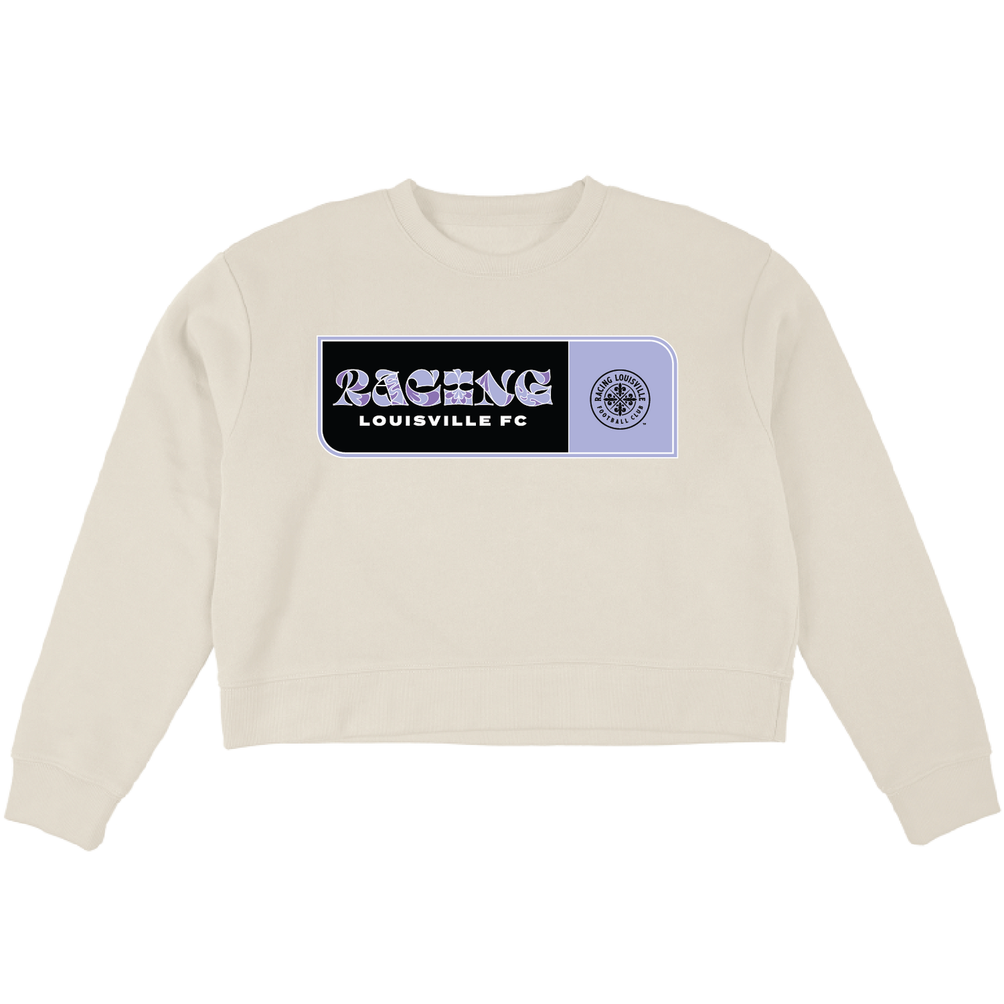 Racing Women's Groovy Rectangle Cropped Crewneck Sweatshirt