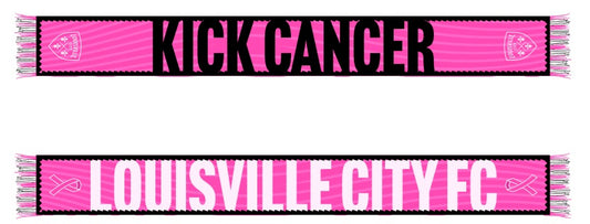 LouCity Pink Night Kick Cancer HD Knit Scarf