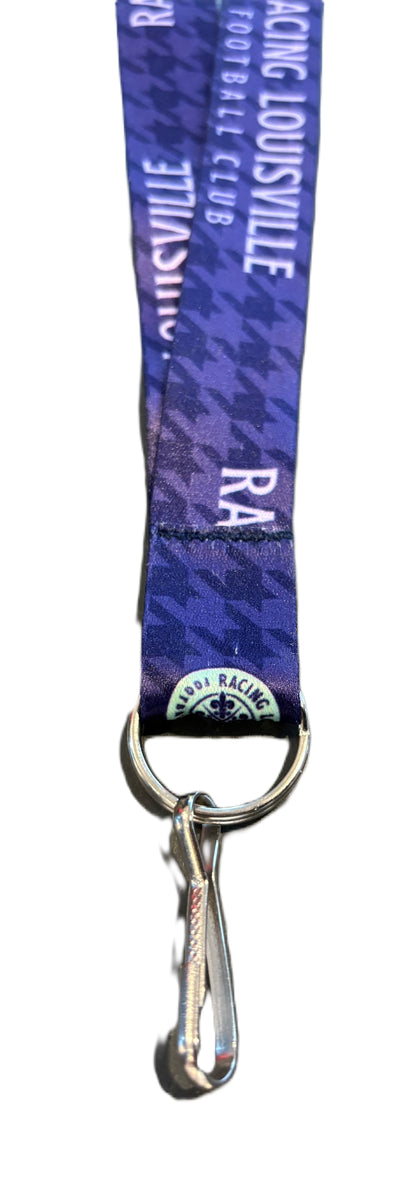 Racing Louisville Houndstooth Kit Reversible 1" Lanyard