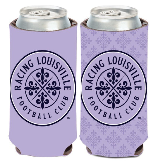 Racing Lavendar Primary Logo 12oz. Can Coozie