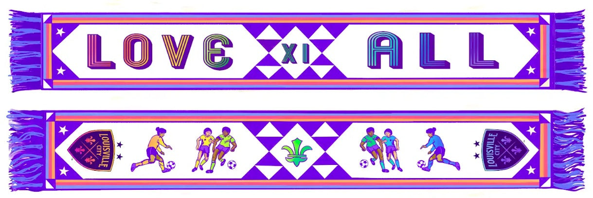 LouCity Pride 2026 Love All XI Summer Weight Scarf