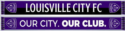LouCity Our City Our Club Jaquard Knit Woven Scarf