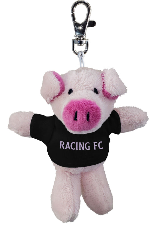 Racing Piggy Keychain Plush