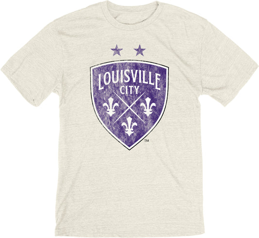 LouCity Distressed Primary Logo Tri-blend T-shirt