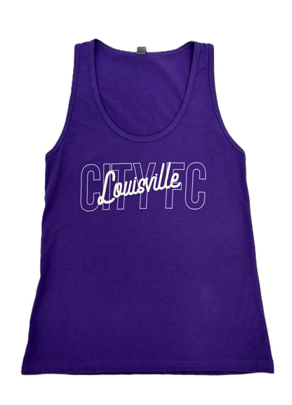 LouCity Women's Puff Print Tank Top
