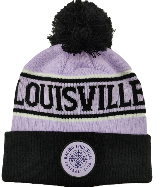 Racing Traditional Knit Pom Beanie