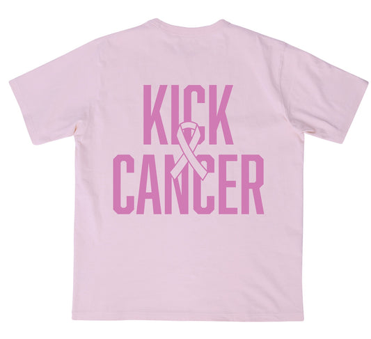 Racing Pink Night Kick Cancer T-shirt