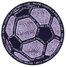 Racing Soccer Ball Script UV Sticker – Team Store