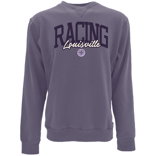 Racing Running Low Sanded Fleece Crewneck Sweatshirt