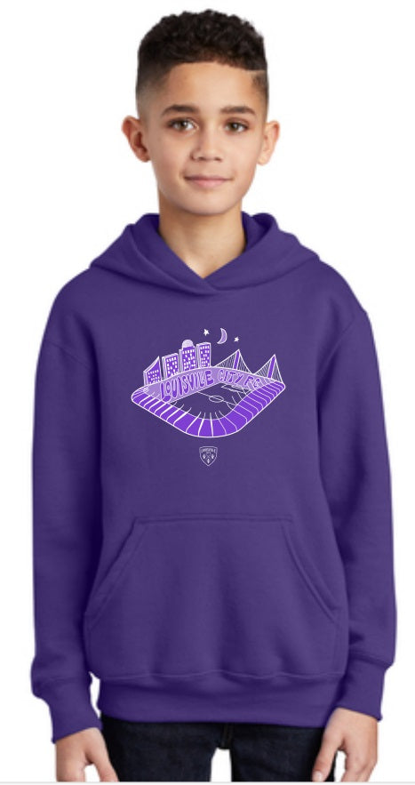 LouCity Youth Stadium Nights Hooded Sweatshirt